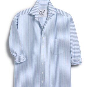 Frank & Eileen FRANK Button Up Shirt in Blue Stripe